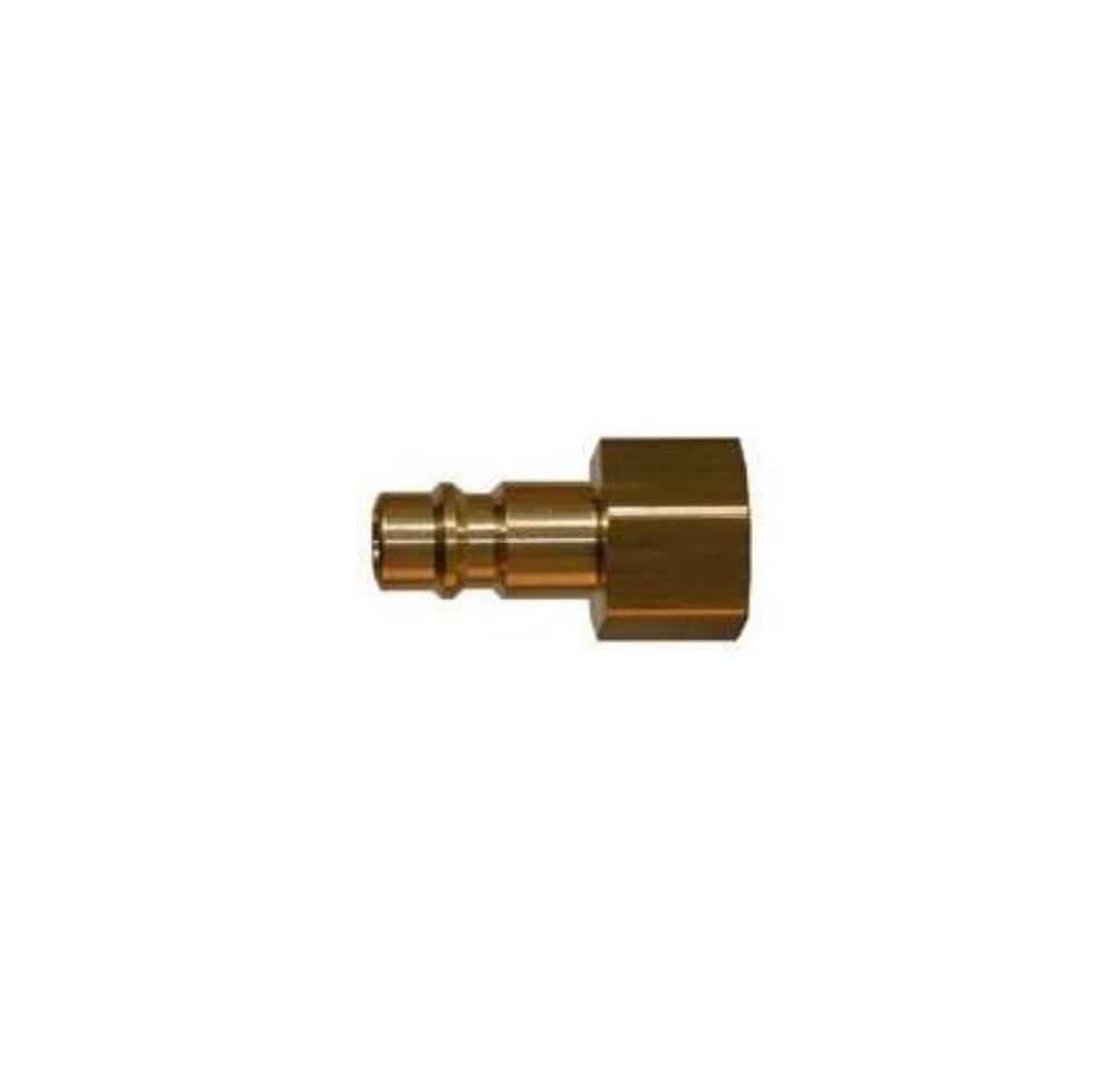 21SFIN10MXX RECTUS BRASS MINI COUPLER 1/8" NPT FEMALE STRAIGHT-THRU PLUG